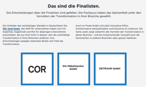 Finalist beim Deutschen Nachhaltigkeitspreis 2025 Finalist beim Deutschen Nachhaltigkeitspreis 2025