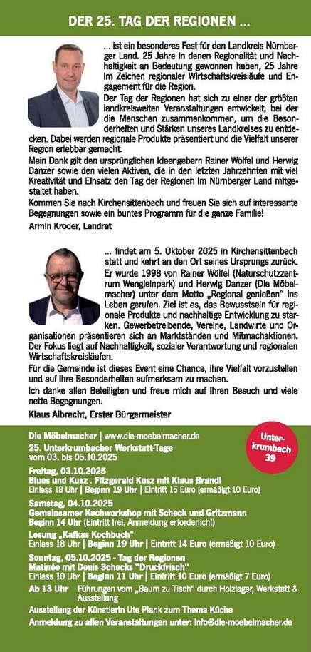 Tag der Regionen in Kirchensittenbach   Tag der Regionen in Kirchensittenbach